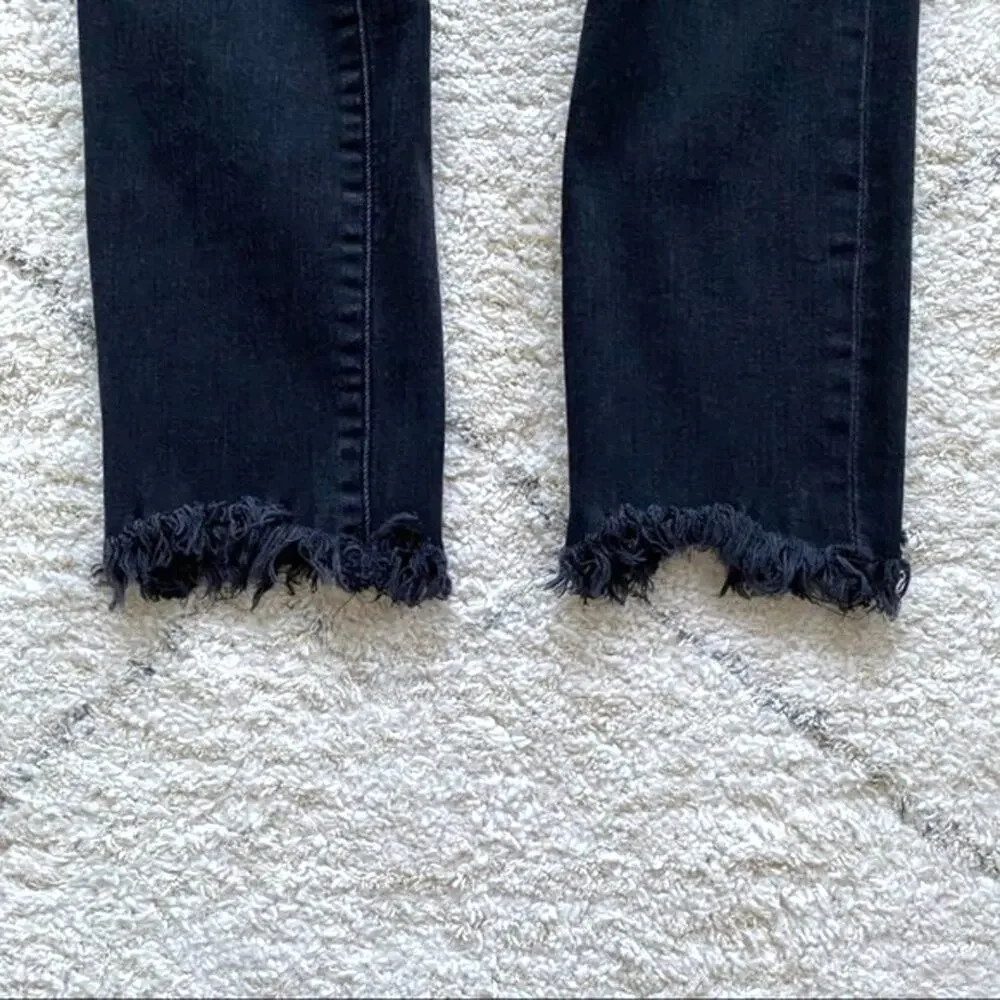 DL1961 Farrow High Rise Raw Frayed Hem Cropped Jeans Size 26